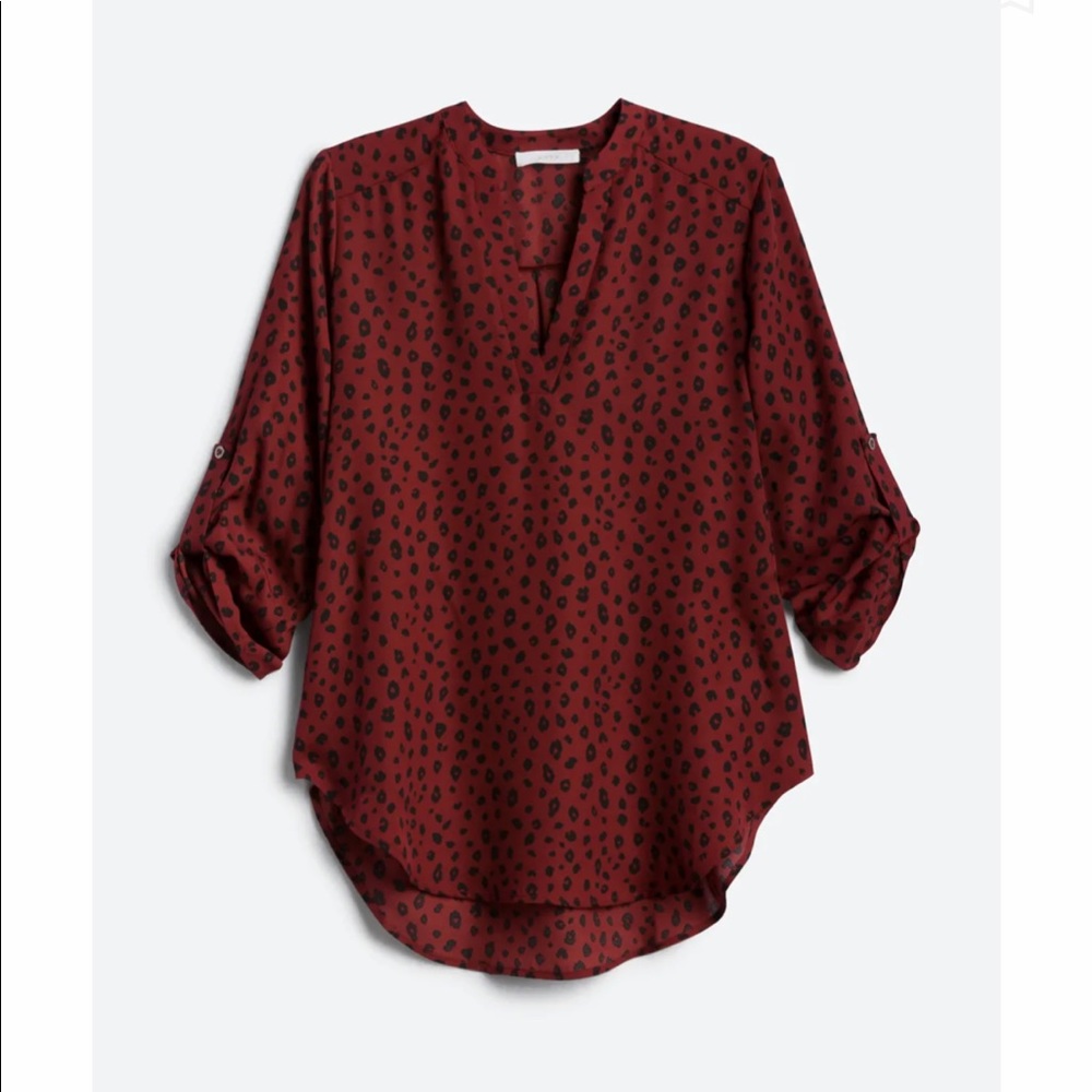 LUSH | Warren Split Neck Blouse | MEDIUM